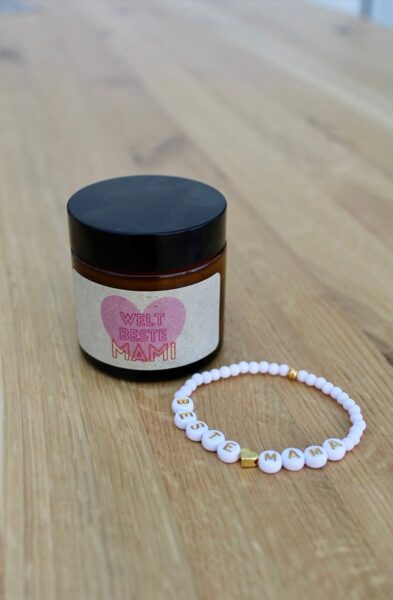 Muttertag Set Aromakerze & Armband