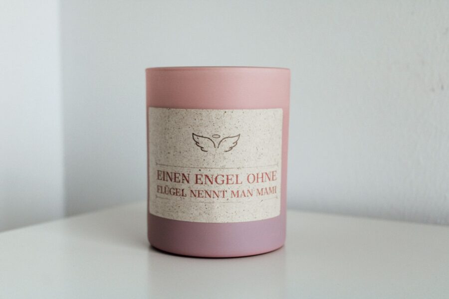 MAMI Aroma Geschenkkerze mit Duft be happy